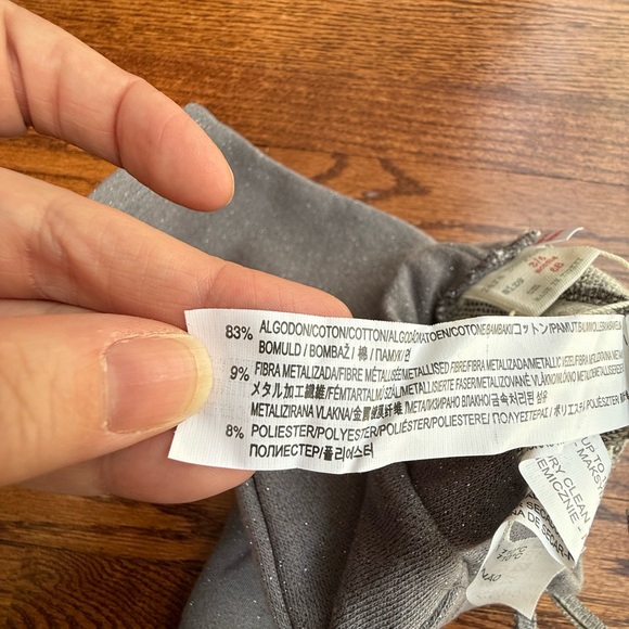 NWOT Sparkle Gray Sweatpants 3-6 Months - Picture 6 of 6